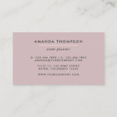 Carte De Visite Tronc géométrique tendance (Dos)