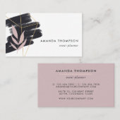 Carte De Visite Tronc géométrique tendance (Devant / Derrière)