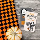 Carte De Visite Tronc ou traiter les invités de l'Halloween