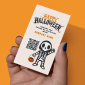 Carte De Visite Tronc ou traiter les invités de l'Halloween