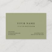 Carte De Visite Tropcal Orange & Flowers Watercolor Pattern (Dos)