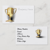 Carte De Visite Trophée d'or (Devant / Derrière)