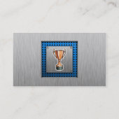 Carte De Visite Trophée ; Métal-regard balayé (Dos)