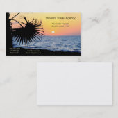 Carte de visite tropical (Devant / Derrière)