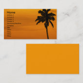 Carte De Visite Tropical | (Devant / Derrière)