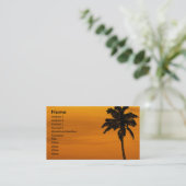 Carte De Visite Tropical | (Debout devant)
