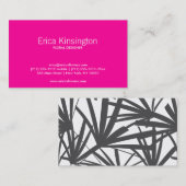 CARTE DE VISITE TROPICAL À CHAUD (Devant / Derrière)