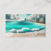 Carte De Visite Tropical Beach Getaway (Devant)