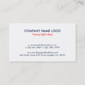 Carte De Visite Tropical Colorful Floral Wreath (Dos)