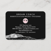 Carte De Visite *~* Tropical Crystal Agate Palm Tree Flamant rose (Dos)