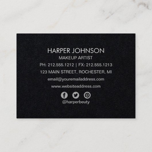 carte de visite tropical du soleil (Dos)