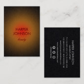 carte de visite tropical du soleil (Devant / Derrière)