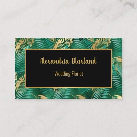 CARTE DE VISITE TROPICAL EMERALD (Devant)