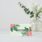 Carte De Visite Tropical Green Bright and Professional Modern (Debout devant)