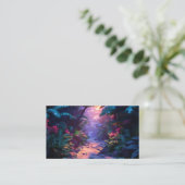 Carte De Visite Tropical Hawaiian Walking Path (Debout devant)