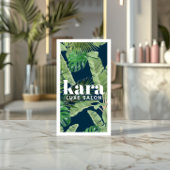 Carte De Visite Tropical Modern Boutique Salon Designer Marine