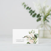 Carte De Visite Tropical tendance Floral rose Élégant Moderne Chic (Debout devant)