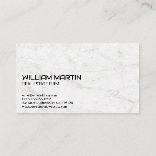 Carte De Visite Tropical Trees Real Estate (Dos)