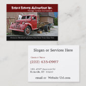 Carte De Visite Troquez dans l'atelier de réparations sordide de (Devant / Derrière)