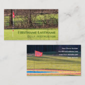 Carte De Visite Trou d'instructeur de golf en un terrain de golf G (Devant / Derrière)