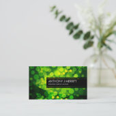 Carte de visite trouble vert de lumières (Debout devant)