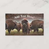Carte De Visite Troupeau de buffles (Devant)