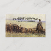 Carte De Visite Troupeau de sentiers au Wyoming par WHD Koerner (Dos)