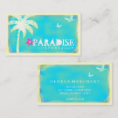 Carte de visite trouvé par paradis de (Devant / Derrière)