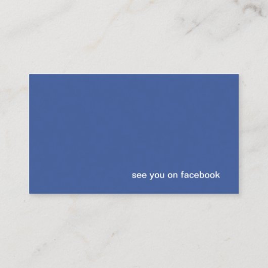 Carte De Visite Trouvez-moi sur facebook Update 2018 CC1036 (Dos)