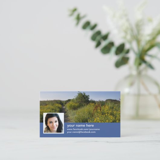 Carte De Visite Trouvez-moi sur facebook Update 2018 CC1036 (Debout devant)