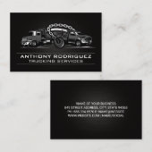 Carte De Visite Truck de remorque | Services de transport (Devant / Derrière)