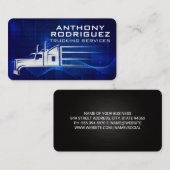 Carte De Visite Truck in Motion | Shipping Transport (Devant / Derrière)