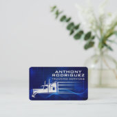 Carte De Visite Truck in Motion | Shipping Transport (Debout devant)