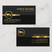 Carte De Visite Trucker en calques gris noir (Devant / Derrière)