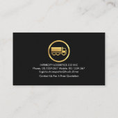 Carte De Visite Trucker Monogram Gold Lines simple (Dos)