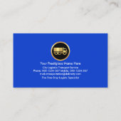 Carte De Visite Trucker Or Metallic Silver Lines (Dos)