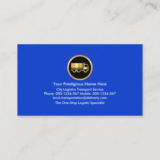 Carte De Visite Trucker Or Metallic Silver Lines (Dos)