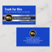 Carte De Visite Trucker Or Metallic Silver Lines (Devant / Derrière)