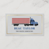 Carte De Visite Trucker Trucker Patriotic (Devant)