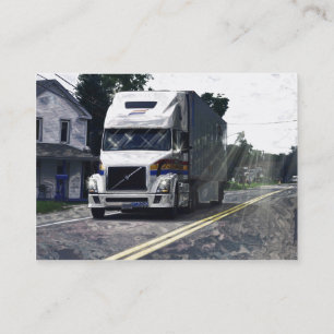 Carte De Visite Truckers Compagnie de transport lourd Biz Card