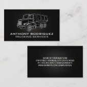 Carte De Visite Trucking Services Illustrations | Construction (Devant / Derrière)