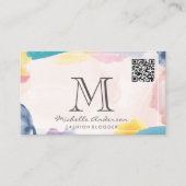 Carte De Visite Trucs de brosse artistique | Analyse QR (Devant)