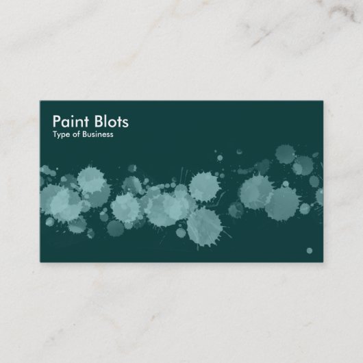 Carte De Visite Trucs de peinture - Vert Lt sur Vert Dk (Devant)