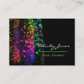 Carte De Visite Trucs de pinceau de néon (Devant)