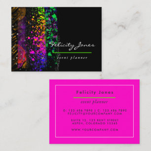 Carte De Visite Trucs de pinceau de néon