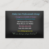 Carte De Visite True Blue Professional Caregiver (Dos)