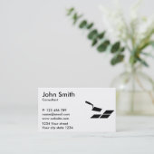 Carte De Visite Truelle de carreleur (Debout devant)