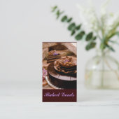 Carte De Visite Truffe de gâteau de Baker (Debout devant)
