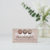Carte De Visite truffes chocolat bonbons confiseries (Debout devant)