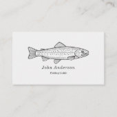 Carte De Visite Truite - Guide de pêche (Devant)